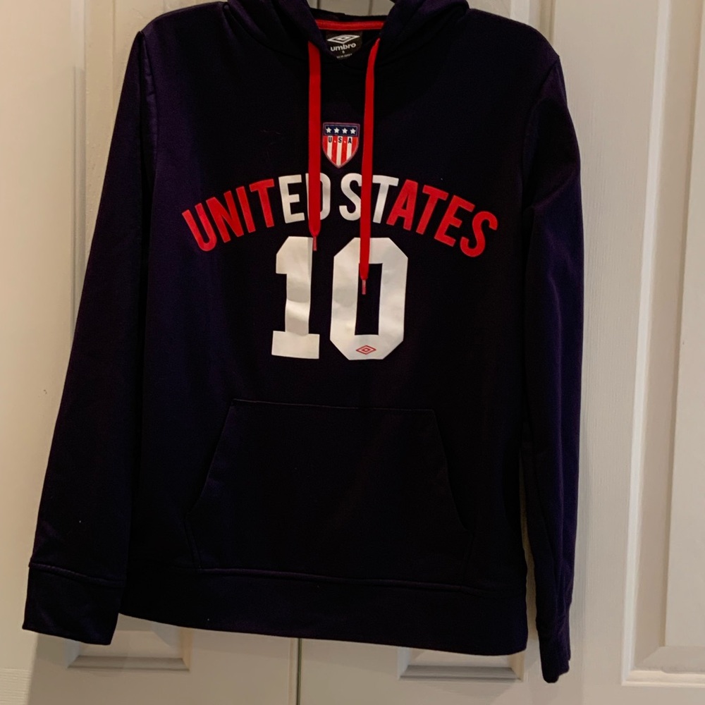 Boys Small Navy Hoodie Sweatshirt